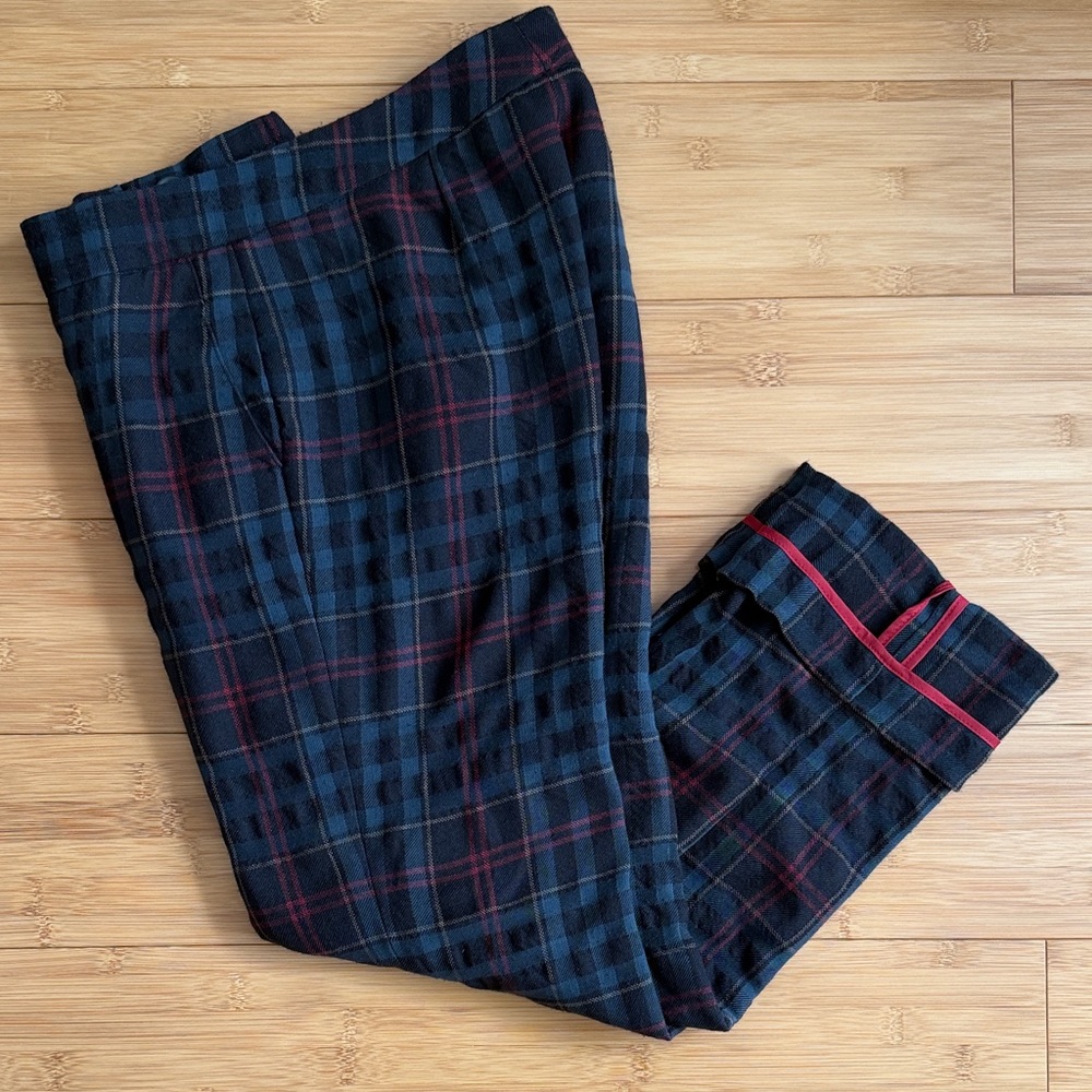 Pink Tartan plaid pants